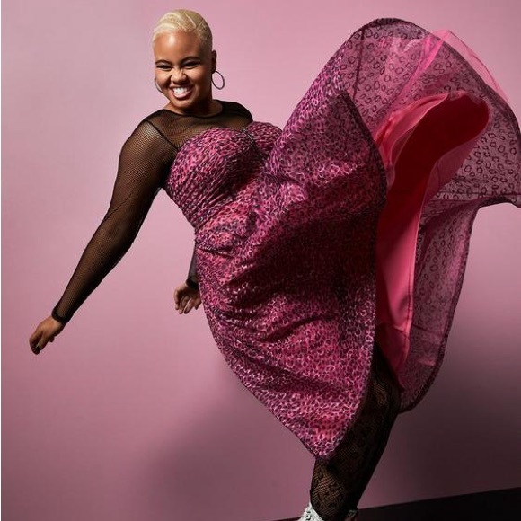 Torrid Betsey Johnson Black Pink Lace Mesh Tulle Skater Dress